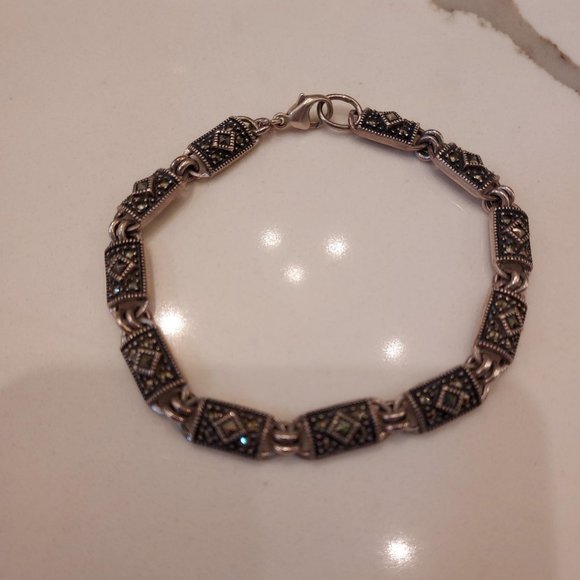 EUC Marcasite and .925 sterling bracelet Judith Jack?